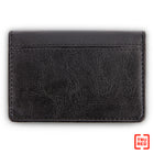 TRU RED Synthetic Leather Business Card Case - Black-I.D. window