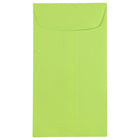 JAM Paper #6 Coin Envelopes, 3 3/8 x 6, Brite Hue Ultra Lime Green, 100 Pack-Coin Envelopes