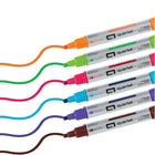 Quartet Premium Glass Board Marker - Bullet Tip - Assorted Colours - 6 Pack-Low odour, easy to erase markers are great for any environment