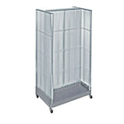 Azar Displays H-Shaped Pegboard Display, 66" x 36", Clear (700432-CLR)-Clear plastic