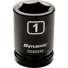 Dynamic Tools 3/4" Drive 6 Point SAE 2-1/4" Standard Length Impact Socket-Size: 2-1/4"