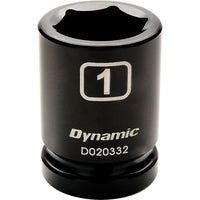 Dynamic Tools 3/4" Drive 6 Point SAE 2-1/4" Standard Length Impact Socket-Size: 2-1/4"
