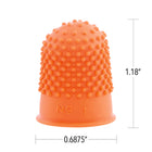 Westcott Heavy Duty Non-Ventilated Fingertip - Medium - 12 Pack-Molded shape assures positive grip and long wear