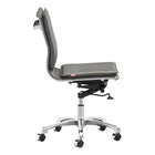Zuo Meoroxx Armless Office Chair, Grey-23 x 23 x36.6-40