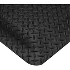 Wearwell 5/8" SMART Diamond-Plate No. 497, 3' x 75', Black-Diamond plate surface with a 100% recycled urethane composite sponge base