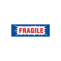 Fragile Mail Handling Label, 3" x 1", 500 Pack-Dimensions: 3" x 1"