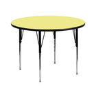 Flash Furniture 42" Round Thermal Laminate Activity Table - Yellow-Popular Round Activity Table