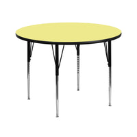 Flash Furniture 42" Round Thermal Laminate Activity Table - Yellow-Popular Round Activity Table