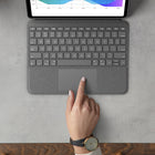 Logitech Folio Touch for iPad Pro 11-inch (1st, 2nd & 3rd generation) - Graphite-Home for digital pencil: Folio Touch has space for you to store your Logitech Crayon or charge your Apple Pencil (2nd gen) with the case on
