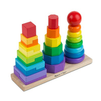 Melissa & Doug Geometric Stacker Toddler Toy, Grades Preschool (LCI567)-Publisher: Melissa & Doug