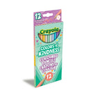 Crayola Colours of Kindness Coloured Pencils - 12 Count-Thick, soft leads won't break easily.