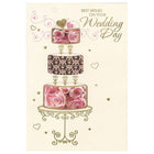 Rosedale 5-1/2" x 8" Best Wishes On Your Wedding Day Greeting Cards And Envelopes, 12 Pack (18014)-Printed on premium uncoated card stock
