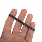 JAM Paper Colored Rubber Bands - Size 64 - 100 Pack - Black-Stay stylishly organized by keeping bundles of mail, folders and paperwork together around the home, at school, or in the office.