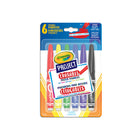 Crayola Project Erasable Poster Markers - 6 Assorted Colours-CRAYOLA PROJECT ERASABLE POSTER MARKERS - 6 COUNT: Set includes Erasable Poster Markers in a colourful array of Red, Yellow, Green, Blue, Purple, and Black.