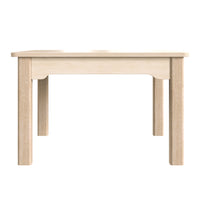 Flash Furniture Bright Beginnings Commercial Grade Wooden Square Preschool Classroom Activity Table-Commercial Grade 23.5" Square Wooden 14.5"H Classroom Activity Table