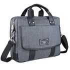 Vangoddy Chrono 15.6" Laptop Messenger Bag - Crossover - Grey-Adjustable shoulder straps, reinforced handles
