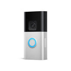 Ring Spotlight Video Doorbell with Head-to-Toe HD+ Video in 1536P - 2023 Release - Satin Nickel-1536 HD+ Video, Live View, Colour Night Vision