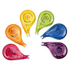 Staples Sidewinder Correction Tape - Assorted - 6 Pack-Applies smooth, dry and clean