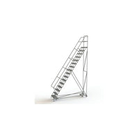 Tri-Arc Manufacturing All Directional Rolling Ladder, No. of Steps: 16, Platform Height: 160" (KDED116242)-No. of Steps: 16
