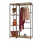TRINITY Modular Bamboo Closet Organizer - 2-Piece Set, Bronze Anthracite (TBFPRA-2704)-Solid bamboo boards