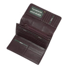 Roots Ladies Pocket Clutch Wallet - Plum-21 Credit slots