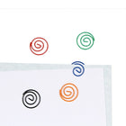 JAM Paper Circular Coloured Papercloops, Assorted Round Paper Clips, 9 packs of 50 clips, 450 Pack (221812619)-Finish: Smooth