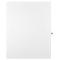Mark Maker Legal Exhibit Index Tab White Single Tabs, 1/15th Cut, Letter Size, No Holes, Number 129, 25 Pack-White Single Tabs, 1/15th Cut