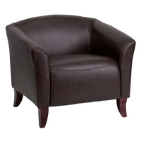 Flash Furniture HERCULES Imperial Series Brown Leather Chair-Contemporary Style