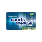Sports Experts $50 Gift Card-Air Miles cannot be collected on Gift Card purchases.