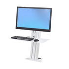 Ergotron WorkFit Single LCD Monitor Kit, White (97-935-062)-Maximum Display Size 24", Max Load Weight 16 lbs