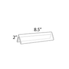 Azar Displays 2" x 8.5" Double Sided Acrylic Nameplates, Clear, 10 Pack (192802)-Durable frames and easy to interchange printed materials