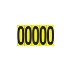 Accuform Signs Identify Locations, Supplies & Tools, Individual Letter & Number Markers, O, 3-7/8", 10 Pack-Character O