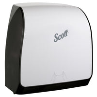 Scott Slimroll Manual Towel Dispensers - for Orange Core Scott Slimroll Towels - 12.65" x 13.02" x 7.18" - White-Includes 1 Scott Slimroll Manual Towel Dispensers