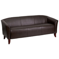 Flash Furniture HERCULES Imperial Series Brown Leather Sofa-Contemporary Style