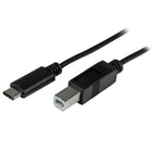 StarTech USB-C to USB-B Cable, M/M, 1m (3ft), USB 2.0-Simple connections through a reversible USB Type-C™ connector, which plugs into your device with either side facing up