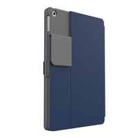 Speck Balance Folio Case with Microban for iPad (2019/2020) - Arcadia Navy/Moody Grey-Durable exterior and interior liner protect against dents and scratches and provides up to 4-foot drop protection