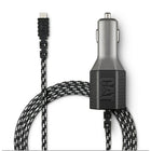 Cat 4.8amp Car Charger with Dual USB Port and 6ft Braided Nylon Micro USB Cord-4.8A total power output
