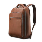 Samsonite Classic Leather Backpack 15.6", Cognac-Cognac, Top Grain Leather
