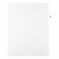 Mark Maker Legal Exhibit Index Tab White Single Tabs, 1/15th Cut, Letter Size, No Holes, Number 79, 25 Pack-White Single Tabs, 1/15th Cut
