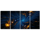 Designart Illumination 4-Panel Abstract Canvas Art Print, (PT3000-271)-Print