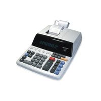 Sharp EL2615PIII 12-Digit Desktop Printing Calculator- White-Large 12-digit, easy-to-read fluorescent display
