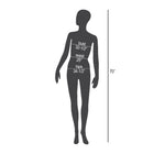 Eddie's Abstract Female Mannequin With Sideway Glance - White (150516-1)-White polystyrene construction