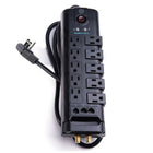BlueDiamond Defend Flex 10 Outlet Surge Protector, 8' Cord, (S9PA03CUCY)-8ft power cord with a flat offset plug allows for convenience and space conservation