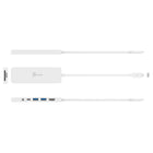 J5Create Multi-Port USB-C Hub with Power Delivery - White-Memory card reader/writer slots allow for external memory access up to 2 TB, supporting microSD and SD 3.0 UHS-I with data transfer speed 104 MB/s