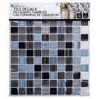 CTG Brands Square Glossy Wall Tile, 10" x 10", Black, 6 Pack-Premium quality tiles: wall peel and stick backsplash tiles are made of high-quality, durable eco-friendly PVC plastic, water-resistant and mold resistant which never turn yellow with time
