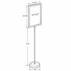 Azar Displays Double Sided Frame Floor Display, 22" x 14" (300286)-Weighted Base Keeps Stand Stable & Upright