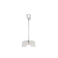 FuTECH PCHC26 Place Card Holders, Height 6", 10 Pack-Alligator clip grips displayed showcards, price tags, photos, memos and notes...etc. Modern and strong stainless steel cylindrical bases.