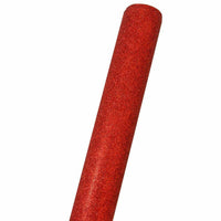 JAM Paper Gift Wrap - Glitter Wrapping Paper - 25 sq. ft. - Red-Size: 25 Square Feet per roll (2.5 ft wide x 10 ft long)