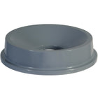 Rubbermaid Brute Garbage Receptacle Funnel Top - Grey - 3/8" Diameter-Waste container lid funnel top