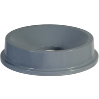 Rubbermaid Brute Garbage Receptacle Funnel Top - Grey - 3/8" Diameter-Waste container lid funnel top